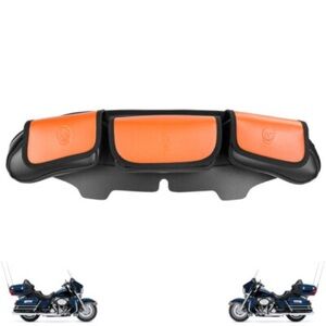 Motorcycle Windshield Bag with Orange Accents